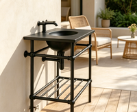 Pieds de base robustes pour table de jardin, comptoir, îlot, station de lavage, plan de travail en pierre, console de présentation, anti-rouille, résistant à l'eau