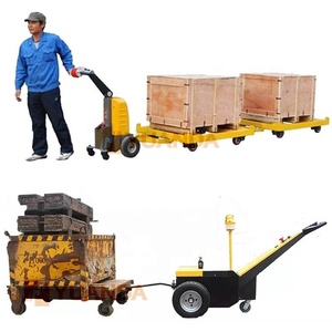 Smart <b>Light</b> Mini Small Hand <b>Pull</b> Walk Battery Tow Trailer Lug Tractor Mover for Carry Transfer Trolley Cart - Product Image 1