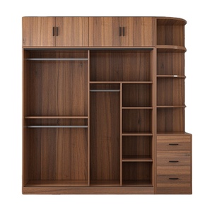 Armadio da Parete per Camera da Letto a Prezzo di Fabbrica, Design Multiuso Portatile, Larghezza 1. Armadio Guardaroba 4m con Cassetti e Ripiani - Product Image 2