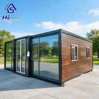 Venta al por mayor de casas contenedor prefabricadas y expandibles de 40 y 20 pies, con 1, 2, 3, 4 o 5 dormitorios, baño plegable, casa modular, tipo Granny Flat