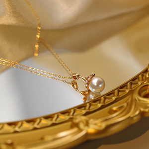 Collar de moda <span class=keywords><strong>para</strong></span> parejas, con colgante de media esfera de corazón estilo barroco, con diseño de rompecabezas, <span class=keywords><strong>para</strong></span> mujeres. - Product Image 2