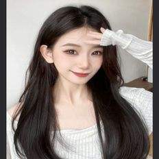 Accesorio de cabeza parcial para postizo largo en forma de U lineal para mujer con función anticabello - Product Image 1