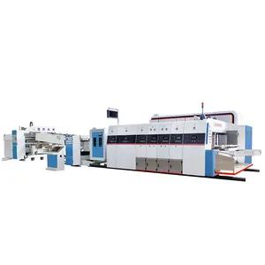 Wholesale 2 3 4 color flexo printing die cutter machine for making carton box