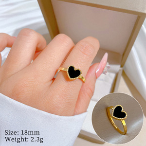 Anello in acciaio al titanio stile minimalista Unisex alla moda personalizzato e minimalista anello da mignolo misura 8 incarnato per donna uomo - Product Image 6