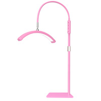Lampe LED de beauté incurvée en demi-lune de 16 pouces, lumière d'appoint au sol en forme de U pour tatouage, ongles, sourcils et extensions de cils