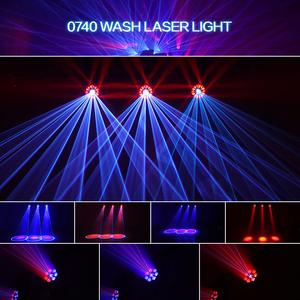 Aopu <span class=keywords><strong>LED</strong></span> giai đoạn rửa nhuộm Ánh sáng chùm rửa Zoom 7*40W mắt ong và laser 3in1rgbw di chuyển đầu cho Câu lạc bộ thanh đám cưới Laser - Product Image 5