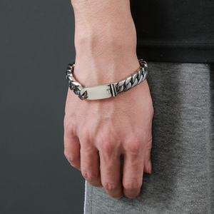 Pulsera de Regalo de Acero Inoxidable con Baño de Oro y Circonitas, Estilo Miami Cubano, Diseño Moderno 2024, Venta al Por Mayor, Personalizable - Product Image 5