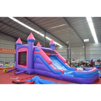 Château gonflable avec toboggan Nevanti pour enfants, usage commercial, vente en gros