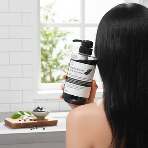 [SOY LAB] Shampooing Soin du Cuir Chevelu à l'Huile de Haricot Noir 500ml Formule à Base de Plantes Nourrissant Rafraîchissant pour le Confort du Cuir Chevelu Naturel - Product Image 3