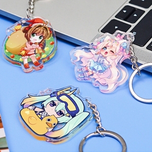 จี้อะคริลิคพลาสติกเคลือบอีพ็อกซี่สองด้าน กันน้ำ โฮโลแกรม ลายการ์ตูนอนิเมะ สีสัน รูปทรง โลโก้ แบบกำหนดเอง คุณภาพดี ทำเองได้ - Product Image 2