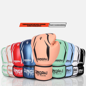 Người Đàn Ông Chuyên Nghiệp Của Phụ Nữ Trẻ Em Găng Tay Đấm Bốc Trong 6/8/10/12Oz PU Da Cho MMA Muay Thái Sanda Trẻ Dành Cho Người Lớn Đào Tạo - Product Image 5