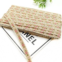 Sangle Jacquard brodé de style ethnique personnalisée à double bord d'oreille par l'usine