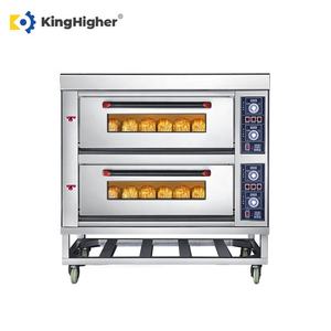 Forno a Gas per Panetteria 2 Piani 4 Teglie Forno Commerciale per Pizza da Ristorante Controllo Automatico Forno Industriale per Pane a Doppio Piano - Product Image 2