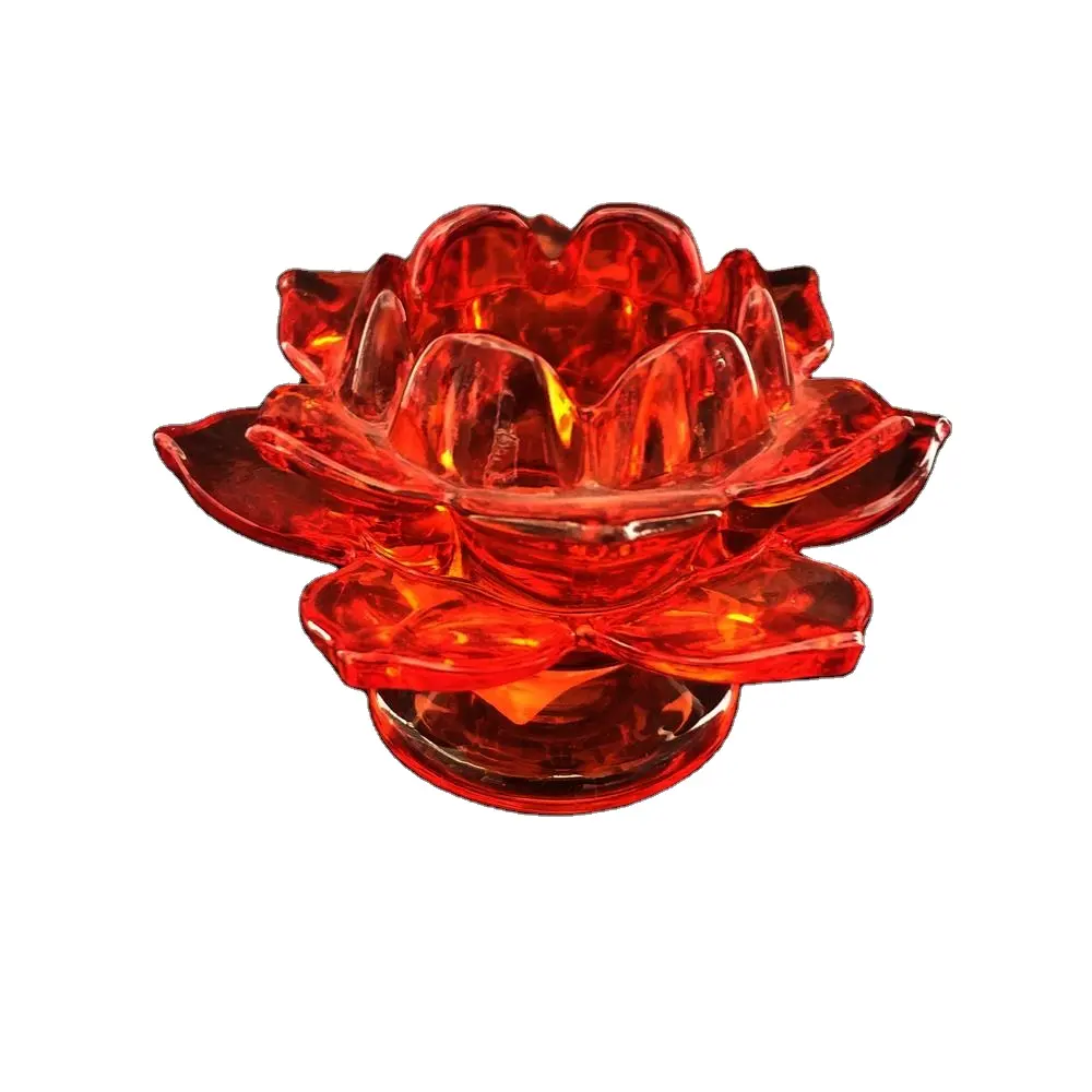 Prezzo di fabbrica del fiore di vetro supporto di candela per <span class=keywords><strong>tealight</strong></span>