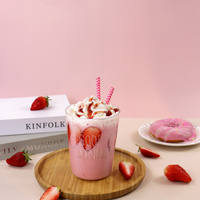 Natural-flavored Strawberry Jam, Canned, for Commercial Use, for Coffee-flavored Dessert Shops, Halal Certified