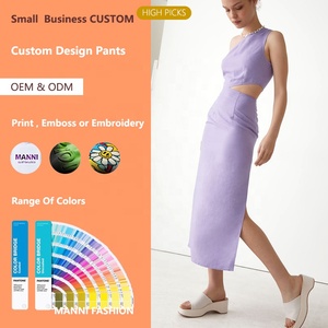 Vestidos de Rayón MANNI, <span class=keywords><strong>Vestido</strong></span> Color <span class=keywords><strong>Lila</strong></span> <span class=keywords><strong>Morado</strong></span>, Un Hombro Descubierto, Sin Mangas, Corte Midi, Vestidos Casuales de Verano <span class=keywords><strong>para</strong></span> <span class=keywords><strong>Mujer</strong></span>, Servicio OEM - Product Image 2