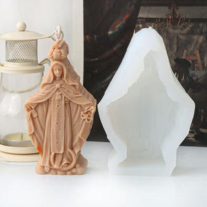Moule en silicone Jésus catholique pour bougies, ornements en plâtre, décorations religieuses d'église, moule de moulage, fabrication de bougies d'aromathérapie DIY - Product Image 5