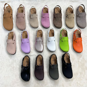Sabots <span class=keywords><strong>orthopédiques</strong></span> en cuir véritable avec amorti et bride de talon antidérapante - Product Image 6
