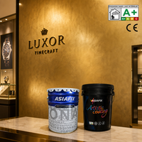 Peinture murale liquide effet miroir métallique avec couche de finition anti-rouille pour intérieur, revêtement métallique décoratif pour l'art métallique intérieur