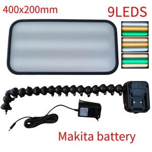 Lampe de réparation de bosses sans peinture (PDR) pour <span class=keywords><strong>voiture</strong></span>, 9 couleurs, intensité réglable, pompe électrique 18V, sans batterie, 40-20cm, pour inspection et réparation des bosses de grêle - Product Image 1