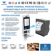 Printer Label Panel Termal Tertanam Masung 58mm untuk Kios Printer Tiket Terminal Layanan Mandiri