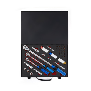 <span class=keywords><strong>Set</strong></span> di 32 Pezzi <span class=keywords><strong>Chiavi</strong></span> Dinamometriche Manuali con Attacco da <span class=keywords><strong>1</strong></span>/4", 3/8" e <span class=keywords><strong>1</strong></span>/<span class=keywords><strong>2</strong></span>" e Calibro Regolabile in Pollici - Product Image 1