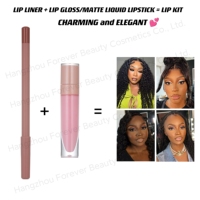 Kit de Maquillage Lèvres Végétalien Longue Tenue – Gloss Liquide Personnalisable – Combinaisons Libres Nude, Noir, Blanc, Rose – Élégant et Tendance