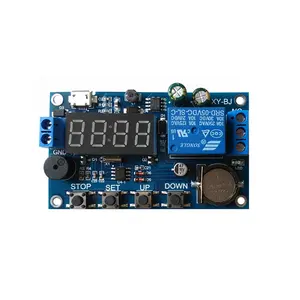 Real Time Timing Delay Timer Relay Module DC 5-60V Switch Control Board Module Clock Synchronization Multiple Mode Control XY-BJ