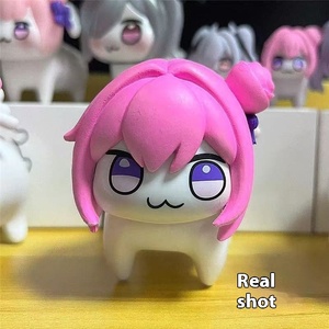 Đồ chơi tượng nữ thần chiến thắng Doro Nikke phiên bản Q có sẵn, hình chó hồng, game anime, đồ trang trí, búp bê nhựa đông lạnh, búp bê nữ thần - Product Image 5