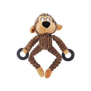 Jouet à mâcher pour chien moderne, écologique, luxueux, en peluche, à motif de dessin animé, couineur, résistant à l'usure et aux morsures - Product Image 3