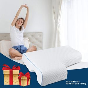 หมอนคู่เมมโมรี่โฟมบรรเทาอาการปวดบริเวณคอและไหล่ป้องกันแรงกดจากมือ - Product Image 6
