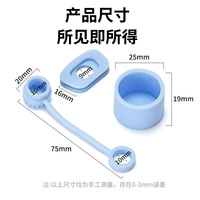 Pour l'exportation : Ensemble de 3 bouchons anti-fuite en silicone étanche pour bouteille d'eau, avec couvercle à paille anti-fuite pour l'extérieur
