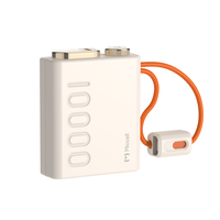 Banco de Energía Portátil Miccell de 10000 mAh con Cable USB-C/L Integrado, Pantalla LED y Carga Rápida para iPhone, Android y Viajeros