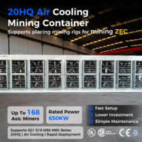 Conteneur de minage Bitcoin Drolin Box 20 pieds à refroidissement par air 500KW, prêt à l'emploi, ferme crypto mobile, fournisseur de solutions d'hébergement