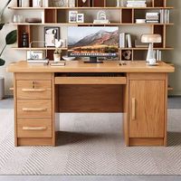Bureau d'ordinateur en bois moderne, durable et écologique, personnalisable, idéal pour appartement, hôpital, école et usage commercial – Offre spéciale traditionnelle