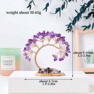 Árbol <span class=keywords><strong>de</strong></span> Cristal Natural al por Mayor, Adornos <span class=keywords><strong>de</strong></span> Feng Shui con Energía Curativa, Árbol <span class=keywords><strong>de</strong></span> Cola <span class=keywords><strong>de</strong></span> Fénix para Chakras, Decoración del Hogar - Product Image 2
