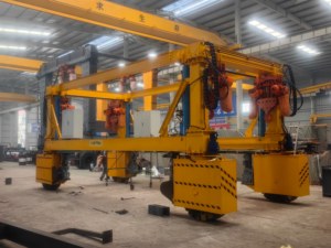 Grue portique électrique/hydraulique à pneus en caoutchouc 20/35/40/80 tonnes, transpalette motorisé pour usage intérieur/extérieur, marque Yiteng - Product Image 3