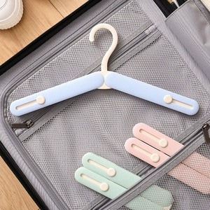 Travel Folding Clothes Hanger Telescopic Portable Outdoor Home Dormitory Multifunctional Hook Type Clothing Organizer - Product Image 3