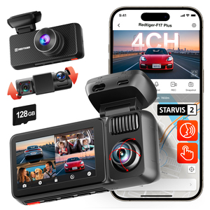 กล้องติดรถยนต์ Redtiger Dealer F17 Plus หน้าจอสัมผัส 3 นิ้ว 5.8G WIFI GPS ความละเอียด 2.7K 1080P*2 1080P เลนส์หลายตัว บันทึกภาพแบบกล่องดำ สำหรับรถยนต์ทุกประเภท - Product Image 1