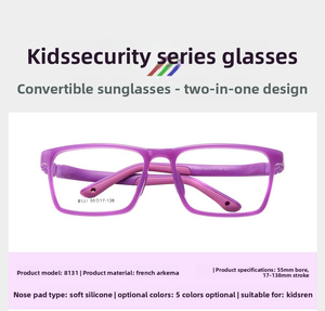 Anteojos personalizados para niños, montura de gafas de goma desmontable para niños, piezas de repuesto extraíbles, gafas de moda francesas Arkema - Product Image 4