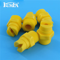 Buse de pulvérisation à jet plat KUMEA 1/8'' 1/4'' 3/8'' en plastique PP PVDF résistant à la corrosion