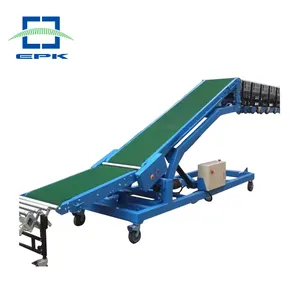 OEM ODM Portable Hydraulic Carbon Steel Container Loading Belt Motorized Conveyor System
