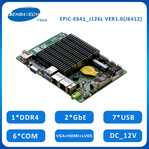 เมนบอร์ด EPIC-E641_J126L ขายส่ง J6412 รองรับ LVDS / EDP RS485 422 7 พอร์ต USB 6 พอร์ต COM ขนาด 3.5 นิ้ว พร้อมโปรเซสเซอร์ รองรับ DDR4 - Product Image 3