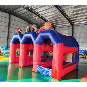 Combo <span class=keywords><strong>de</strong></span> 3 <span class=keywords><strong>jeux</strong></span> gonflables <span class=keywords><strong>de</strong></span> carnaval : Football, Lancer <span class=keywords><strong>de</strong></span> hache, Tir au basket - Marque MICO - Garantie 3 ans - Installation facile - Product Image 2