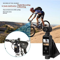 Caméra sportive 4K améliorée, stabilisateur de poche, caméra de vlog portable, anti-secousse, étanche, pour le cyclisme en extérieur