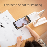 Bundle multifunzionale per creatori di contenuti, best-seller, con supporto per selfie espandibile, treppiede con montaggio superiore a 360 gradi, per dispositivi mobili.