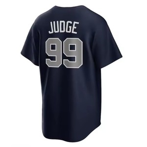 Conjunto de Uniforme de Béisbol para Hombre Judge 99 Jeter 2 Mantle 7 Cole 45 Rayas Azul Marino Gris Blanco - Product Image 3