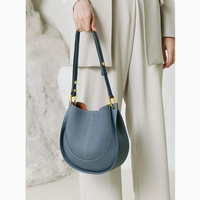 Sac à bandoulière de luxe PEIQUAN en cuir de vachette véritable pour femme