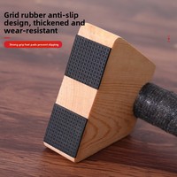 Barres de pompes robustes antidérapantes, équipement de fitness portable, paire de barres de pompes en bois