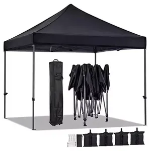 Groothandel Goedkope Markt Moderne Zwarte Opvouwbare Tent De Toit 3X3 4X4 Business Easy Up Tent Te Koop Onlinede